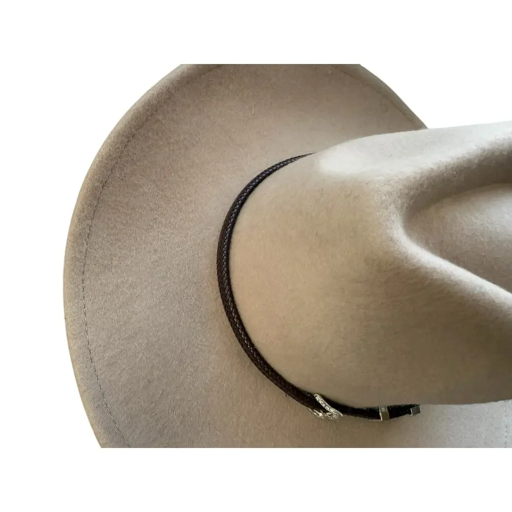 House of Harlow 1960 ladies wool cowboy hat beige